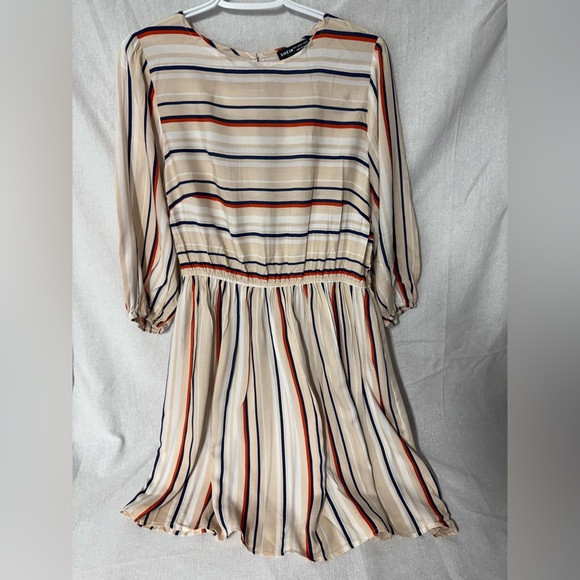 Striped nude sundress size L - Picture 3 of 5